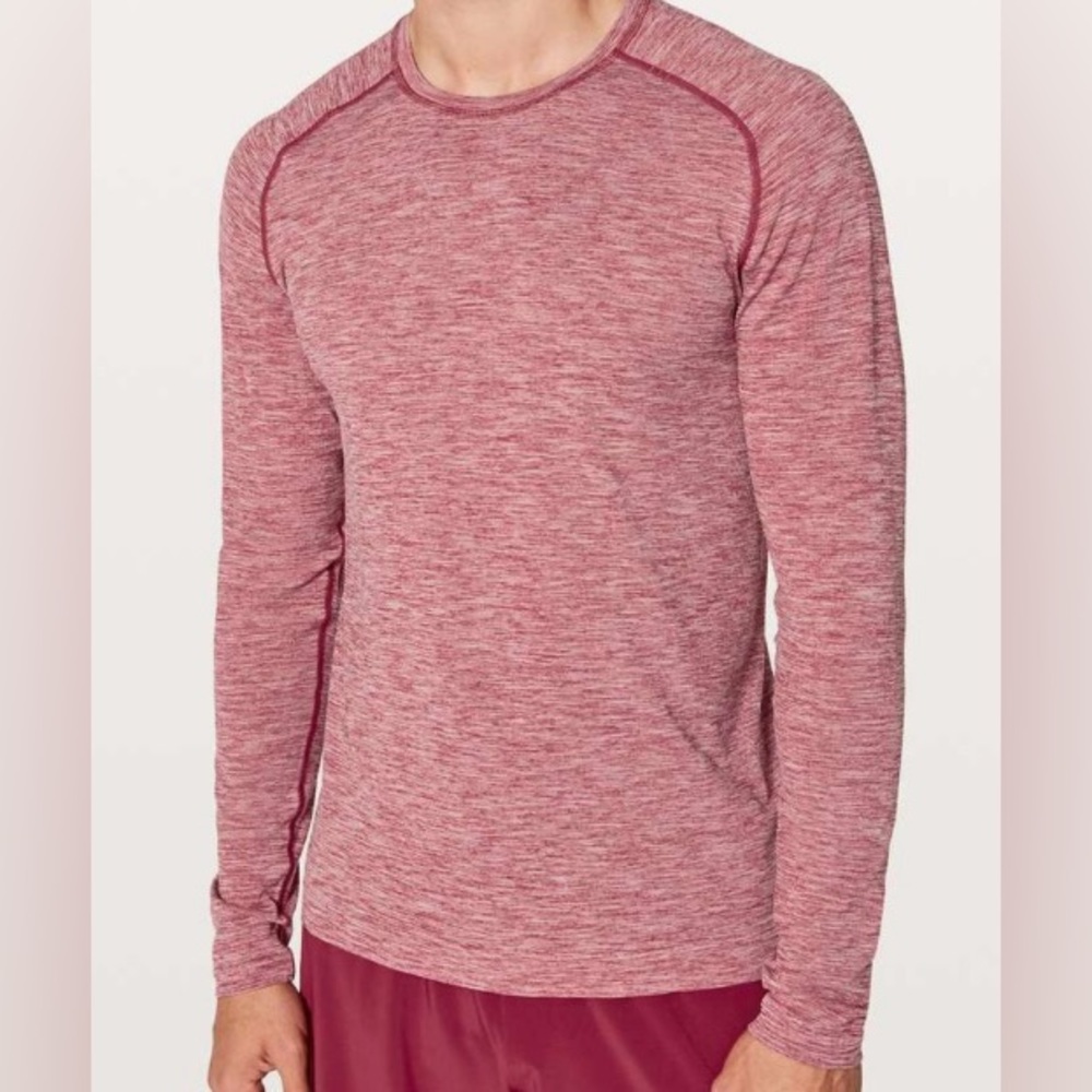 Lululemon Metal Vent Tech Surge Long Sleeve red size  XL